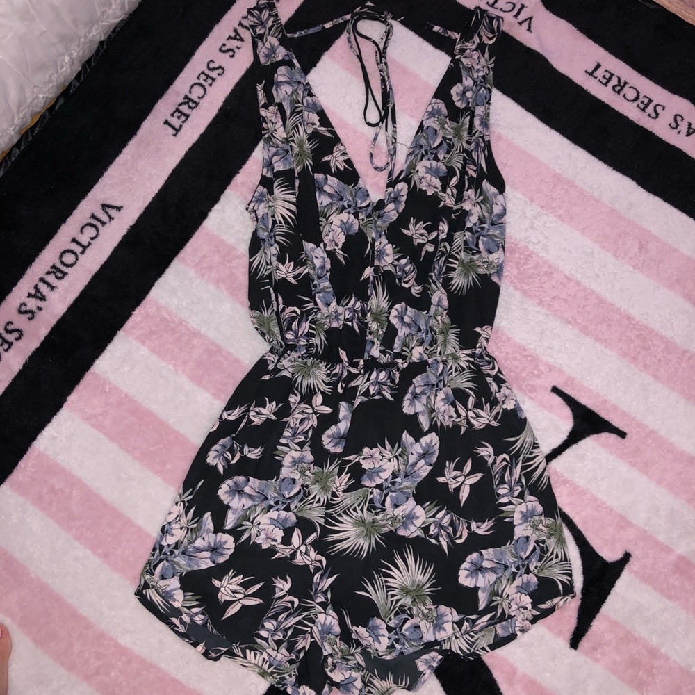 Tropical Pattern Romper - image 1